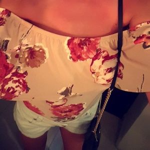 Off the shoulder one piece blouse